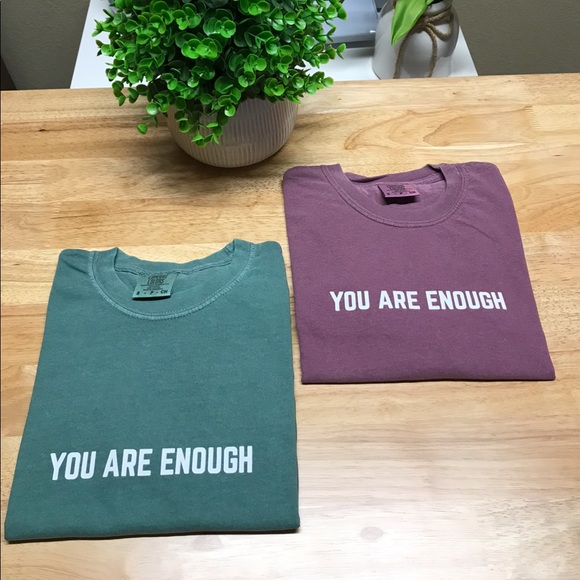 YOU ARE ENOUGH Unisex Adult 100% Cotton T-Shirts - Various - Picture 15 of 16